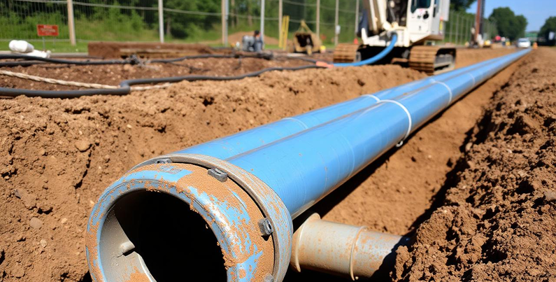 Blue pipe line(Featured image)